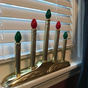 Vintage Christmas electric candlesticks